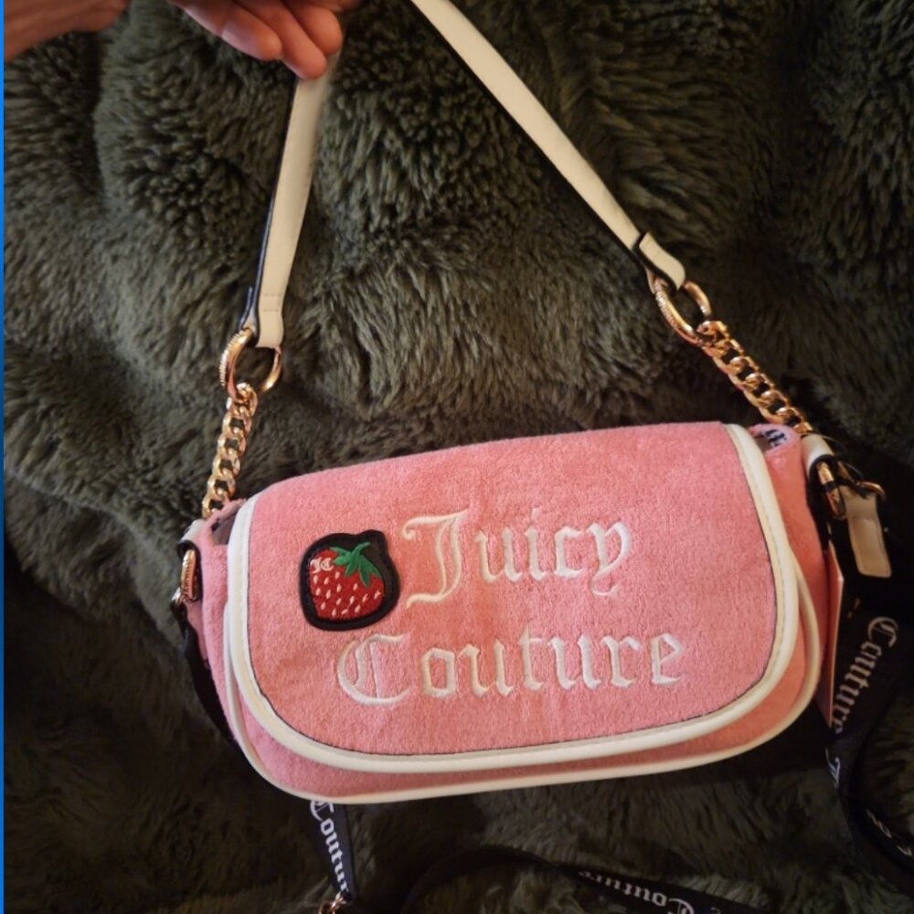 Pink and white strawberry flap bag juicy couture - Picture 4 of 8